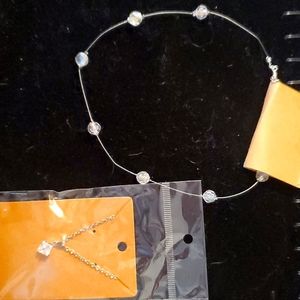 Floating Crystal Bead Necklace